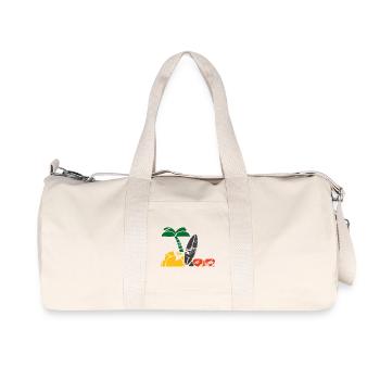 Vacances à la mer - Sac de sport en toile recyclée Stanley/Stella - blanc naturel - Devant