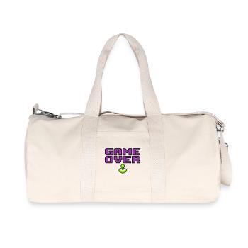 Game Over Pixel Logo - Recycelte Canvas-Sporttasche von Stanley/Stella - Naturweiß - Vorne