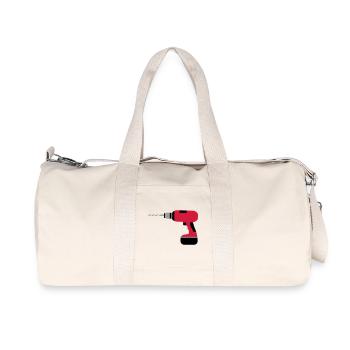 A cordless drill - Recycled Canvas Sports Bag by Stanley/Stella - natural - Front