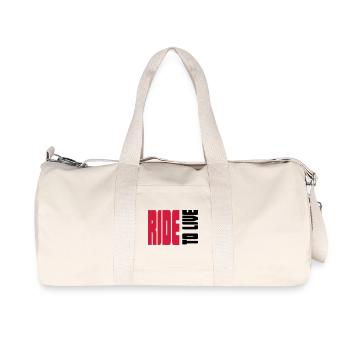 Cool sayings for real bikers - Recycled Canvas Sports Bag by Stanley/Stella - natural - Front