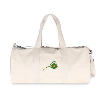 Blumen gießen Gießkanne (dunkel) - Recycelte Canvas-Sporttasche von Stanley/Stella - Naturweiß - Vorne