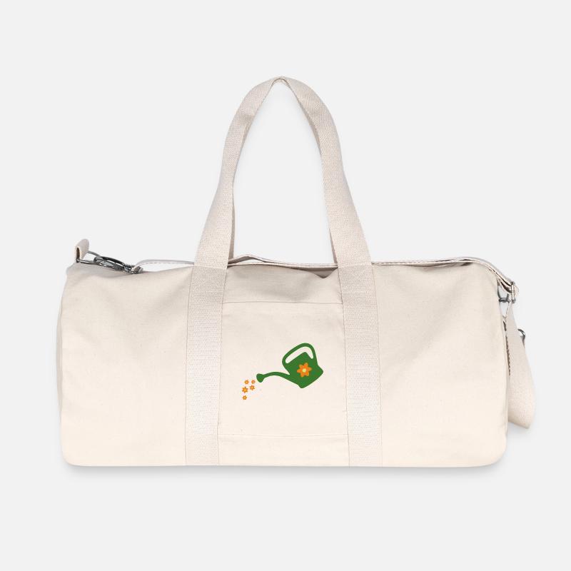 Blumen gießen Gießkanne (dunkel) - Recycelte Canvas-Sporttasche von Stanley/Stella - Naturweiß