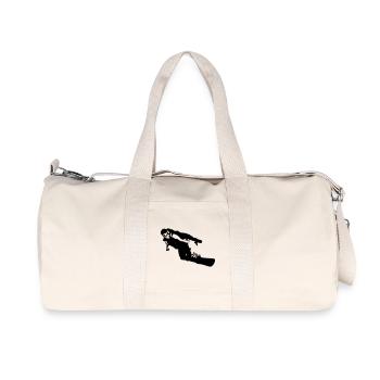 snowboarder - Recycled Canvas Sports Bag by Stanley/Stella - natural - Front