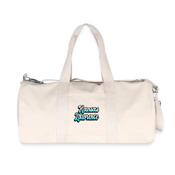 Lawrence Kansas Design - Sac de sport en toile recyclée Stanley/Stella - blanc naturel - Devant