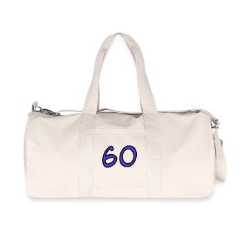 ANNIVERSARY. HAPPY BIRTHDAY. HAPPY BIRTHDAY. - Recycled Canvas Sports Bag by Stanley/Stella - natural - Front