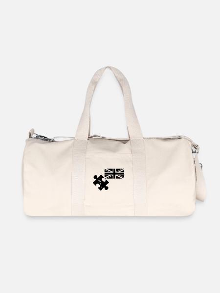 Puzzle John Spilsbury - Sac de sport en toile recyclée Stanley/Stella - blanc naturel