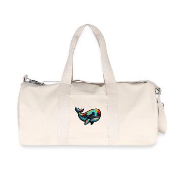 Wal - Recycelte Canvas-Sporttasche von Stanley/Stella - Naturweiß - Vorne