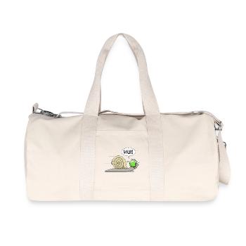 Racing snail - now also in green - Recycled Canvas Sports Bag by Stanley/Stella - natural - Front