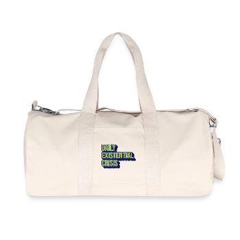 Tägliche Existenzkrise – Humor trifft Realität - Recycelte Canvas-Sporttasche von Stanley/Stella - Naturweiß - Vorne