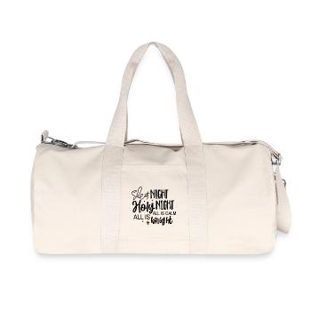 Silent Night Holy Night all is calm all is bright - Recycled Canvas Sports Bag by Stanley/Stella - natural - Front