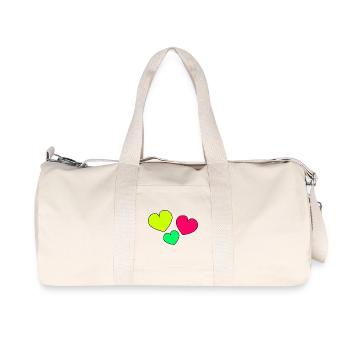 VIELEN DANK. GELIEBTE. HERZ. MEISTER. DANKE HERRIN. - Recycelte Canvas-Sporttasche von Stanley/Stella - Naturweiß - Vorne