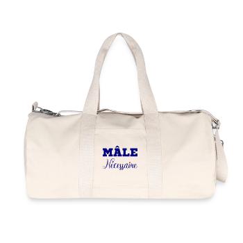 MÄNNLICH NOTWENDIG! - Recycelte Canvas-Sporttasche von Stanley/Stella - Naturweiß - Vorne