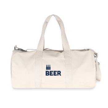 Bierliebhaber - Recycelte Canvas-Sporttasche von Stanley/Stella - Naturweiß - Vorne