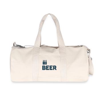 Bierliebhaber - Recycelte Canvas-Sporttasche von Stanley/Stella - Naturweiß - Vorne