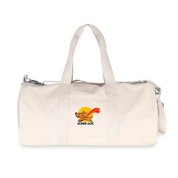 Sunlit Sprinting Boar - Recycled Canvas Sports Bag by Stanley/Stella - natural - Front