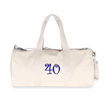 40. 40 ANS. 40e ANNIVERSAIRE. ANNIVERSAIRE 40 ANS - Sac de sport en toile recyclée Stanley/Stella - blanc naturel - Devant