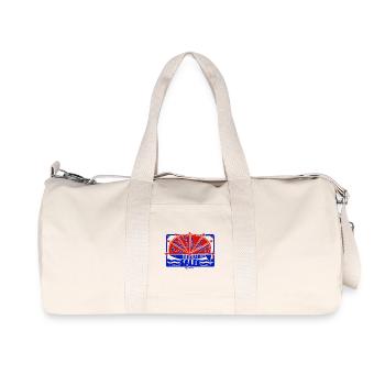 Idylle Salée, éventail et amour mer - Sac de sport en toile recyclée Stanley/Stella - blanc naturel - Devant