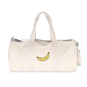 Banana minimal gift minimalist - Recycled Canvas Sports Bag by Stanley/Stella - natural - Front