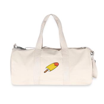 Eis Kinder Mädchen Jungen  - Recycled Canvas Sports Bag by Stanley/Stella - natural - Front