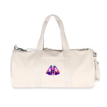 Neon Astronaut Colorful Psychedelic - Recycled Canvas Sports Bag by Stanley/Stella - natural - Front