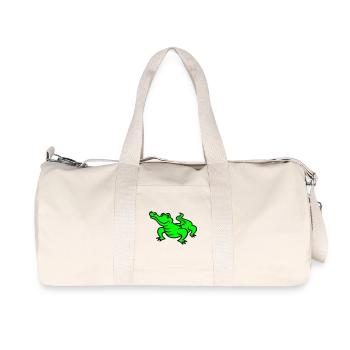Crocodile (a) - Recycelte Canvas-Sporttasche von Stanley/Stella - Naturweiß - Vorne
