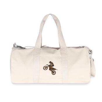 Rost Motocross - Recycelte Canvas-Sporttasche von Stanley/Stella - Naturweiß - Vorne
