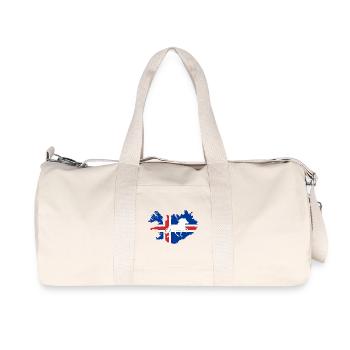 isländer icelandic horse - Sac de sport en toile recyclée Stanley/Stella - blanc naturel - Devant