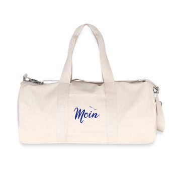 Moin et mouettes (bricolage) - Sac de sport en toile recyclée Stanley/Stella - blanc naturel - Devant