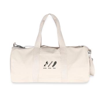Swim Bike Run - Sac de sport en toile recyclée Stanley/Stella - blanc naturel - Devant