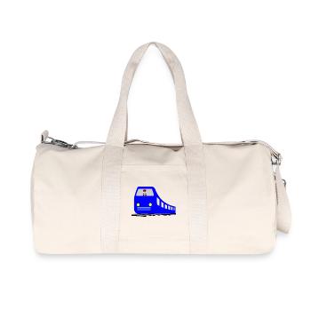 Train or metro on the rails with driver - Recycled Canvas Sports Bag by Stanley/Stella - natural - Front