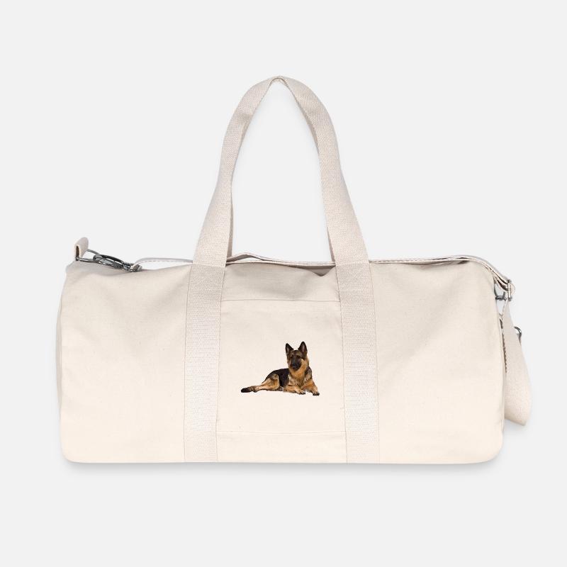 Deutscher Schäferhund - Recycelte Canvas-Sporttasche von Stanley/Stella - Naturweiß
