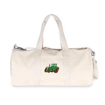 Treckerfahren - Recycelte Canvas-Sporttasche von Stanley/Stella - Naturweiß - Vorne
