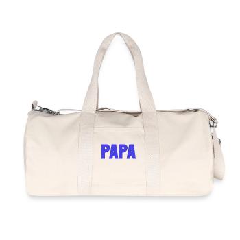 HAPPY FATHER'S DAY. DAD. FATHER'S DAY. FATHER - Recycled Canvas Sports Bag by Stanley/Stella - natural - Front