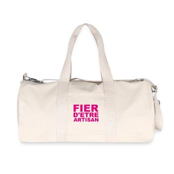 Fier d'Être Artisan - Sac de sport en toile recyclée Stanley/Stella - blanc naturel - Devant