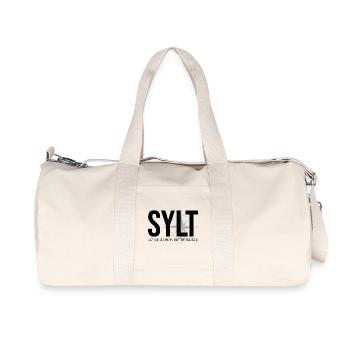 Koordinaten Sylt - Recycelte Canvas-Sporttasche von Stanley/Stella - Naturweiß - Vorne