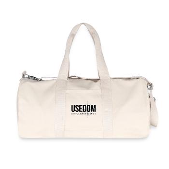Koordinaten Usedom - Recycelte Canvas-Sporttasche von Stanley/Stella - Naturweiß - Vorne
