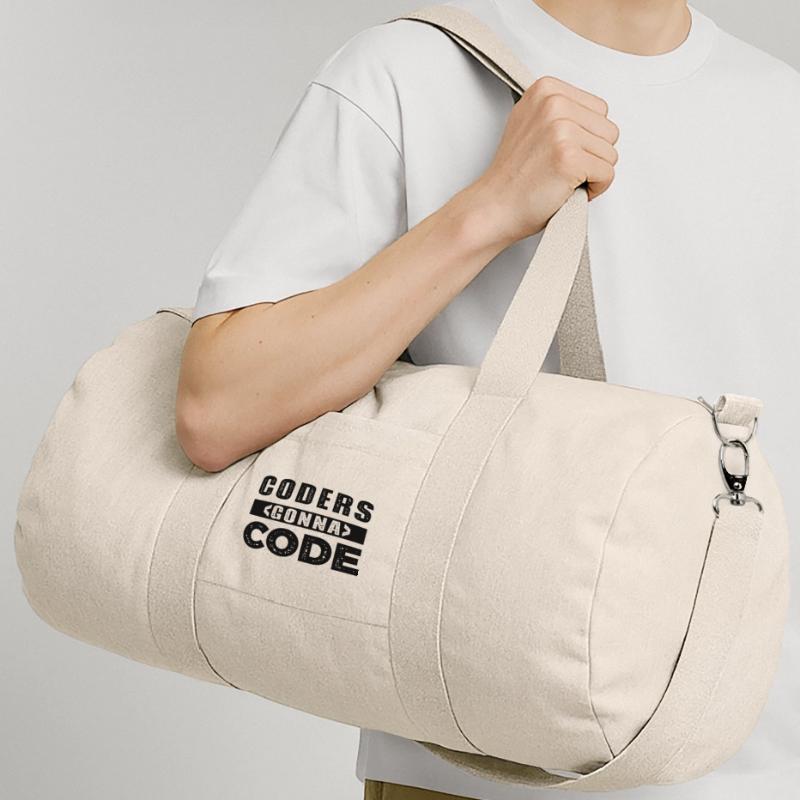 Codeurs qui passent au code Sac de sport en toile recyclée Stanley/Stella
