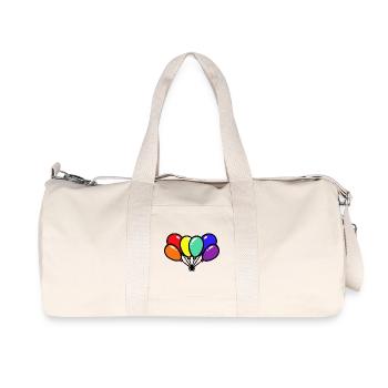 Balloons Balloons LGBT Gay Pride Rainbow - Recycled Canvas Sports Bag by Stanley/Stella - natural - Front
