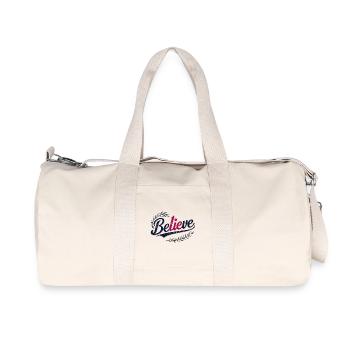Believe - Recycled Canvas Sports Bag by Stanley/Stella - natural - Front