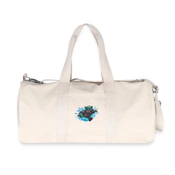 Anime Otter Nageur avec des lunettes de natation - Sac de sport en toile recyclée Stanley/Stella - blanc naturel - Devant