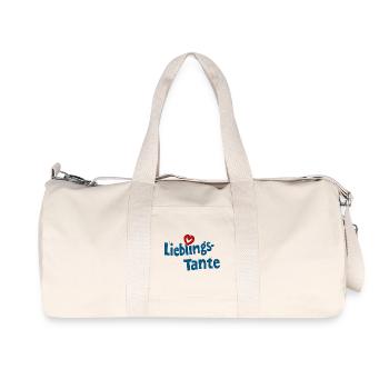Favorite - Aunt - Recycled Canvas Sports Bag by Stanley/Stella - natural - Front