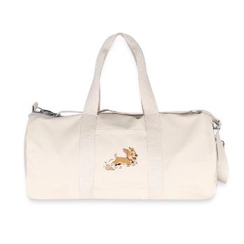 Puppy run - Recycled Canvas Sports Bag by Stanley/Stella - natural - Front