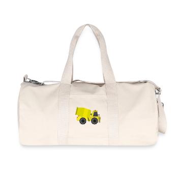 Camion malaxeur à béton - Sac de sport en toile recyclée Stanley/Stella - blanc naturel - Devant
