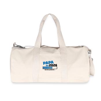Dad in 2026 - Announcement pregnancy dad - future dad - Recycled Canvas Sports Bag by Stanley/Stella - natural - Front