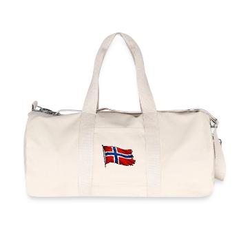 Drapeau de la Norvège - Sac de sport en toile recyclée Stanley/Stella - blanc naturel - Devant