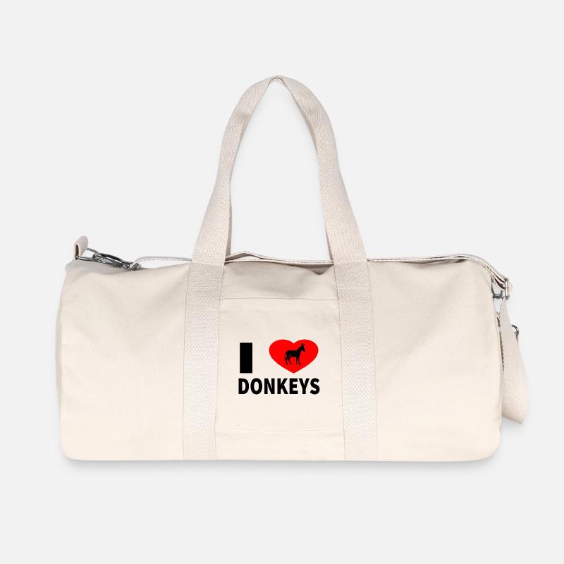 Esel - Recycelte Canvas-Sporttasche von Stanley/Stella - Naturweiß