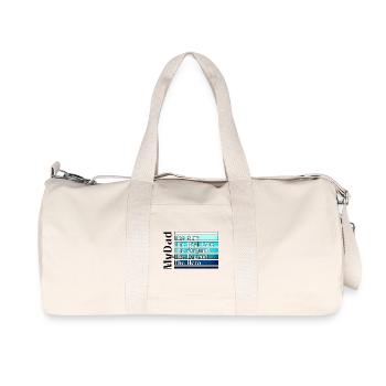 Dad - Papa einer Tochter - Stolzer Papa - Recycelte Canvas-Sporttasche von Stanley/Stella - Naturweiß - Vorne