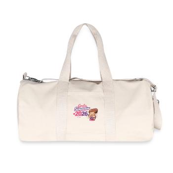 Große Schwester 2026 Einzelkind Ende - Recycelte Canvas-Sporttasche von Stanley/Stella - Naturweiß - Vorne
