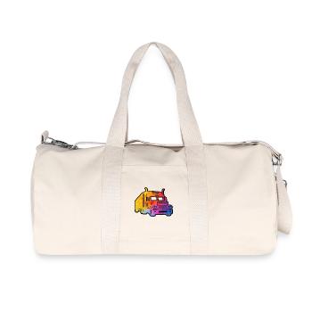 Camion coloré - Sac de sport en toile recyclée Stanley/Stella - blanc naturel - Devant