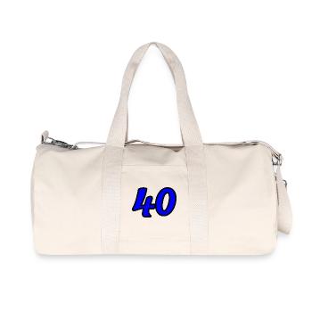 40. 40 YEARS. 40th ANNIVERSARY. 40 YEARS ANNIVERSARY. - Recycled Canvas Sports Bag by Stanley/Stella - natural - Front